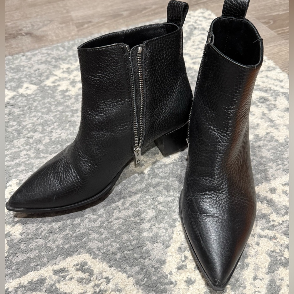 Everlane The Boss Boot – Black Leather, Size 7